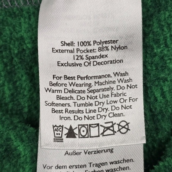 Eddie Bauer Sweater Mens XL Green First Ascent Fleece 1/4 Zip Long Sleeve Hiking - Picture 6 of 12